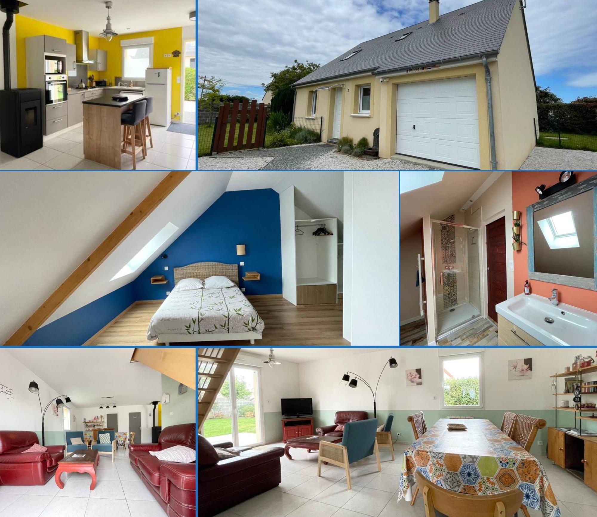 Sweet Omaha Belle Maison Recente Lumineuse Et Cosy Bien Equipee Jardin Clos 15 Mn A Pied Plage Omaha Beach Et Proche De Bayeux & Port En Bessin Saint-Laurent-sur-Mer Luaran gambar